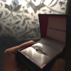 Engagement Ring Size 7- 1/2 Carat Diamonds White Gold- Life Time Warranty 