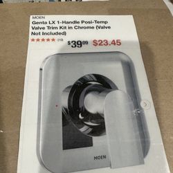 MOEN Genta LX 1-Handle Posi-Temp Valve Trim Kit in Chrome (Valve Not Included)