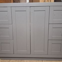 Wyndham Collection Bathroom Vanity Cabinet Greyish 42wx22d