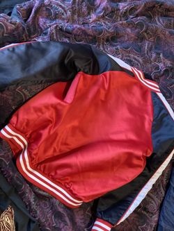 Red Blank Track Jacket