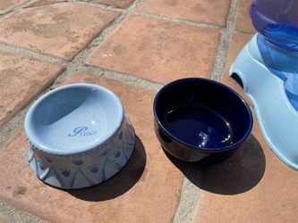 Pets Feeding Ceramic Bowls (2)