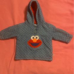 Vintage Elmo Pull Over Hooded Too Size 18 Months 