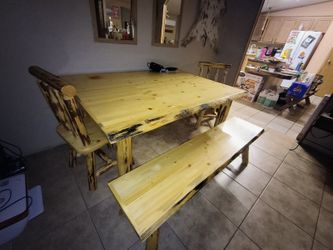 Hand Made Table Out If Idaho