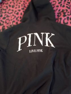 Super cute black pink sweat jacket