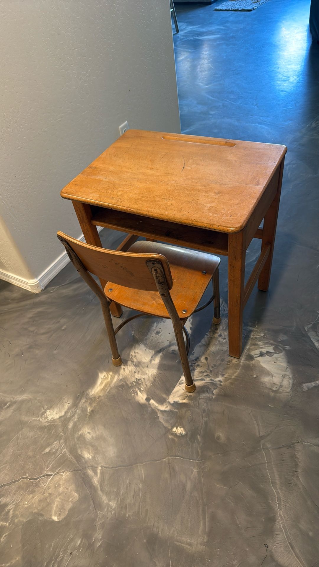Vintage School Desk & Chair