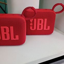 2 JBL Go 4 Bluetooth Speakers