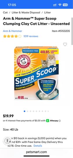 cat litter 40lb