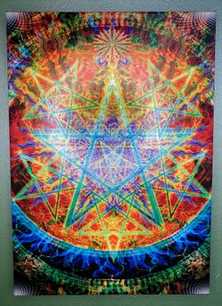 Trippy Magic Hanging Art Print Halloween 