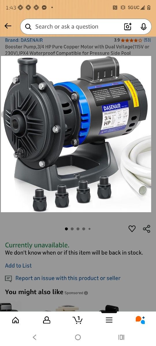 Pool Pump In