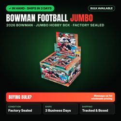 2026 Bowman Football Jumbo Hobby Box