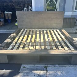 Macys Furniture, wood Frame , King Size