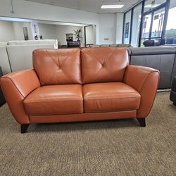 100% Real Leather Sofa-Myia 