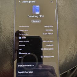 Brand New Samsung S25+ 512 GB with 3 Months Free Lyca Mobile (ATT's Cheaper Version) Service 