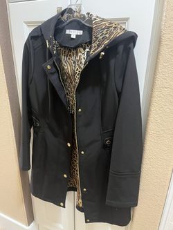 VÍA SPIGA SOFT SHELL HOODIE JACKET Size Small