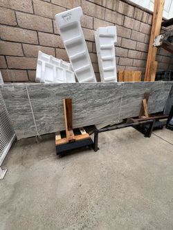 Fantasy Brown Marble Slab / Vanity Countertop – 112” x 26”