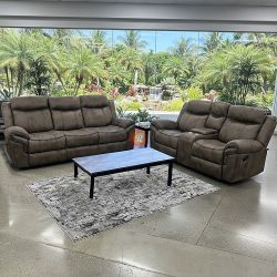 Sofa Loveseat Recliner Set of 2pc