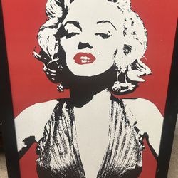 Marilyn Monroe LARGE Retro Picture In Frame 