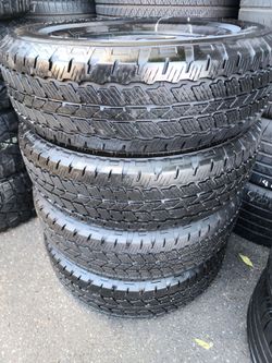 4 tires 255/75r17 Bridgestone dueler A/T