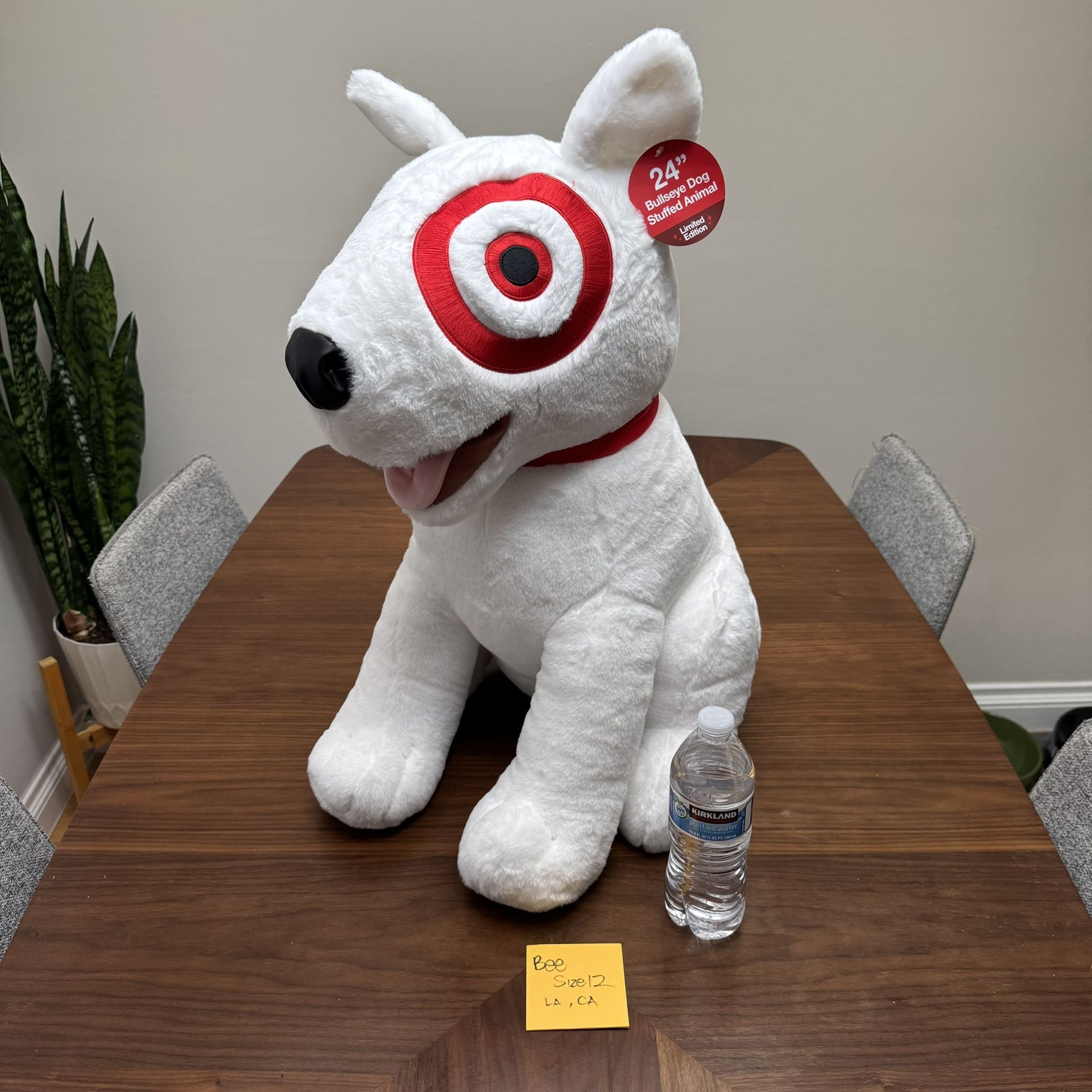 24 Target Bullseye Dog Stuffed Animal