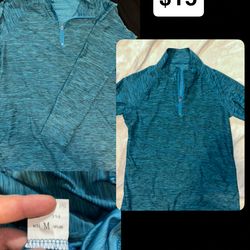 Blue athletic long sleeve