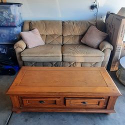 Sofa Bed And Coffee Table