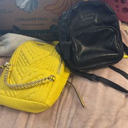 Backs Packs  Yellow One Aell For 20.00 Dlls  The Guess Ono Sell For 25 .00