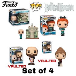(NEW) Funko POP! Disney The Haunted Mansion Set Of 4 (VAULTED #803 AND #804)