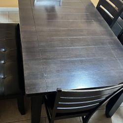 Dining Table With Bench 
