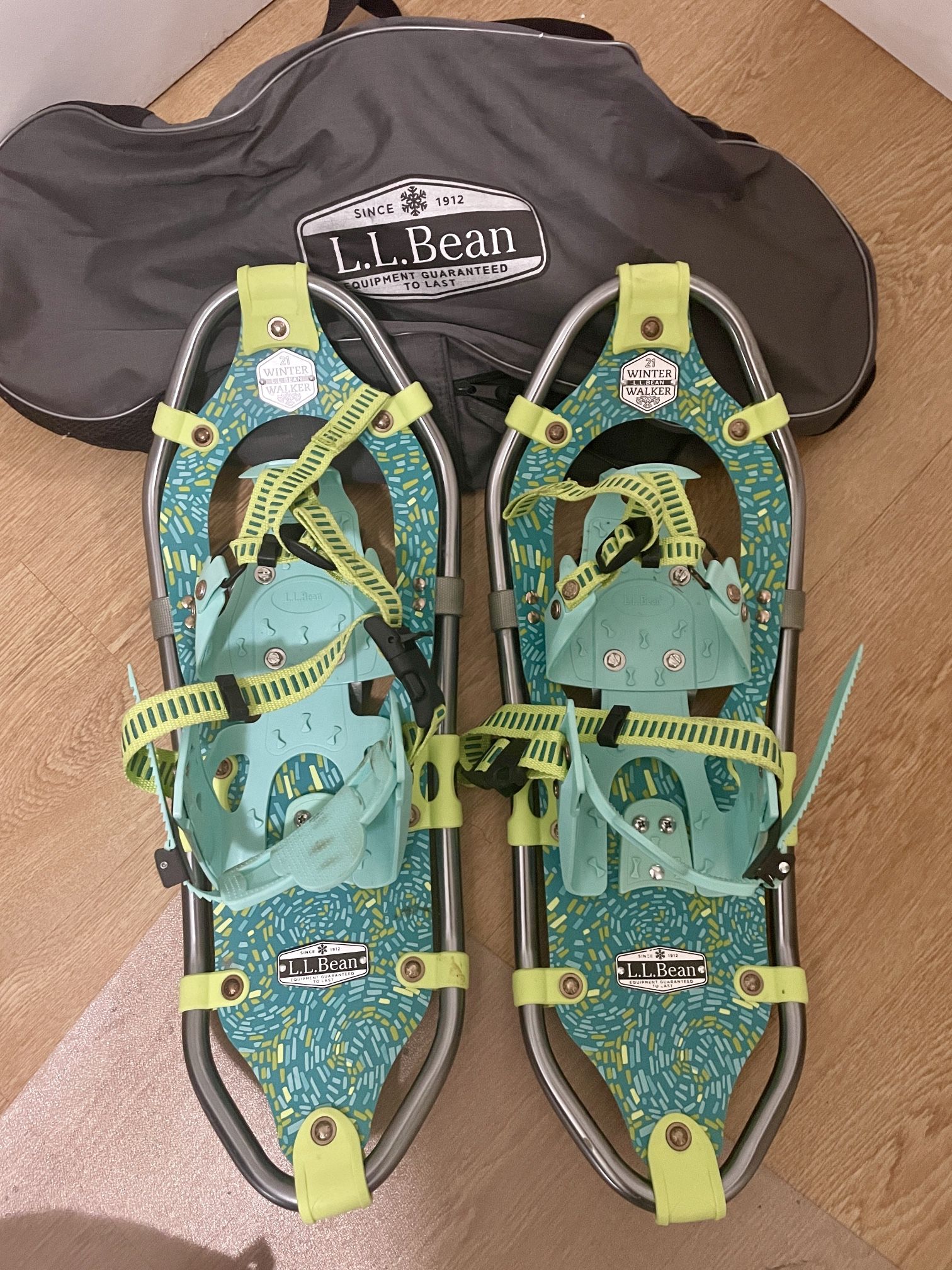 LL Bean Winter Walker Snow Shoes & Walking Sticks, 25