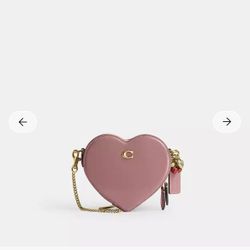Coach Heart crossbody bag-pink