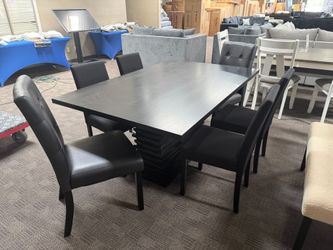 Large black table set (Marked Down!) 