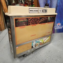 A&W Drive In Vintage Double Sided Sign Order Matic Menu Stand