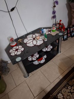 Glass table  for tv