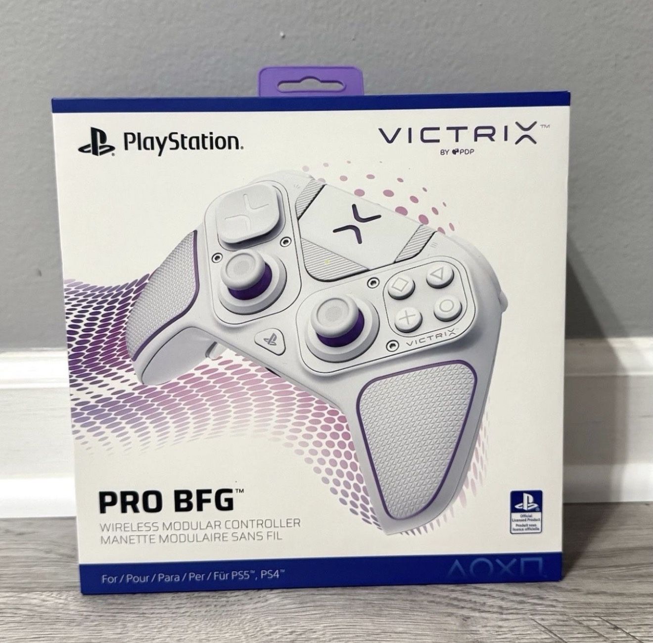 PDP Victrix Pro BFG Wireless Gaming Controller for PS5, PS4, PC, White