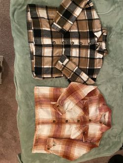 2 Cozy women’s flannels size small but fits similar to medium !