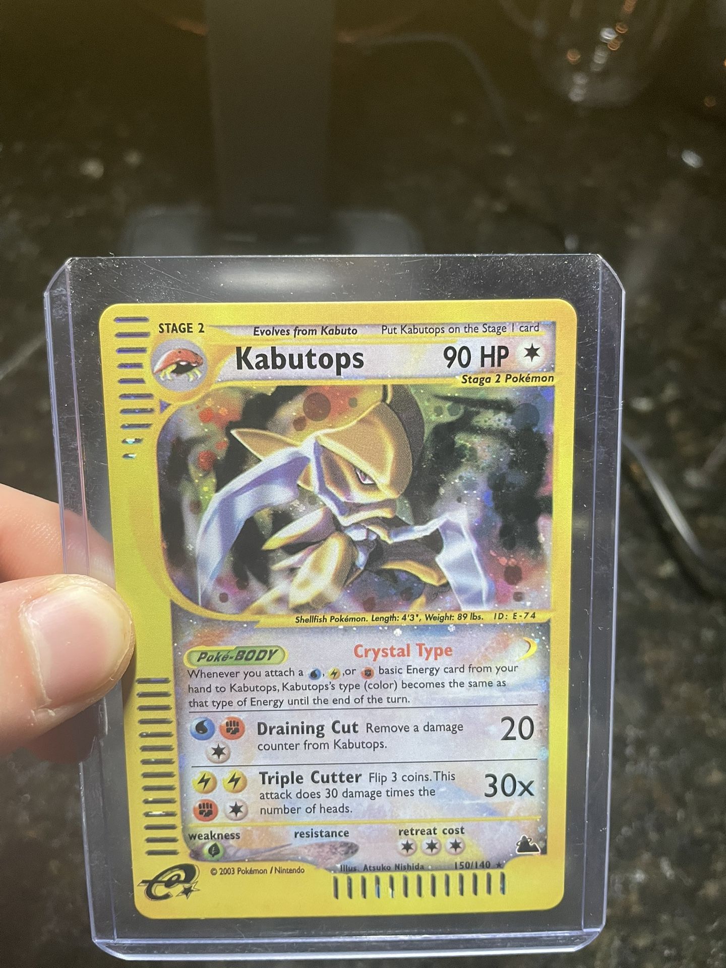 Pokemon Kabutops Holo (Skyridge)