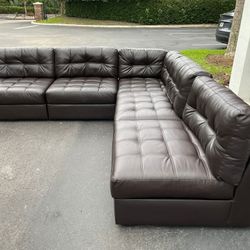Couch/Sofa Sectional - Brown - Modular - Delivery Available 🚛