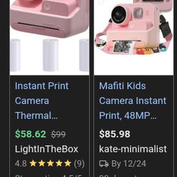 Pink Mafiti Polaroid Camera