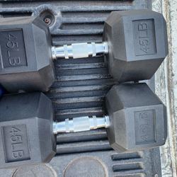 45 Pound Dumbbells