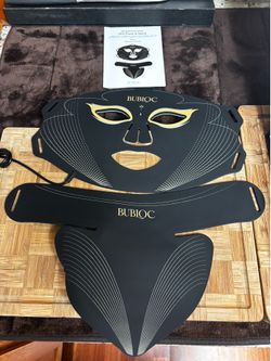 Brand new BUBIOC LED Face & Neck Mask Photon Skin Rejuvenation 3.0 Black