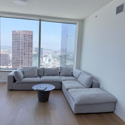 P1 living spaces utopia sectional and Made Goods Coffee Tables