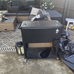 Rolling Outdoor Cooler Cart 
