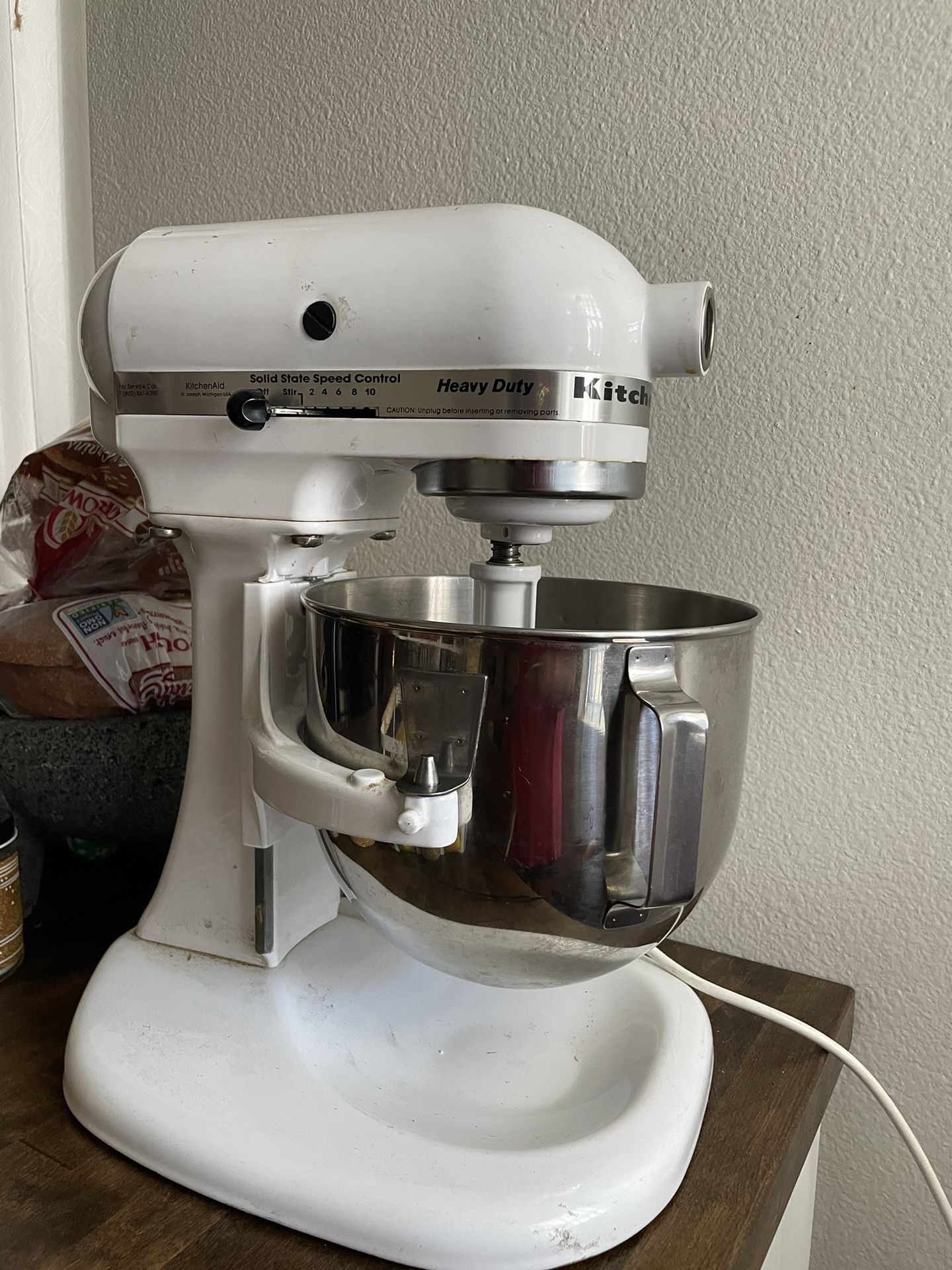 KitchenAid Heavy Duty Lift Stand Mixer Model K5SS & Attachment 325 Watts