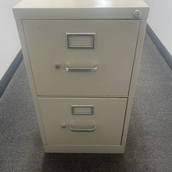 Metal Two-Drawer File Cabinetn