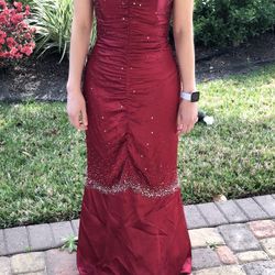 Mermaid cut prom dress