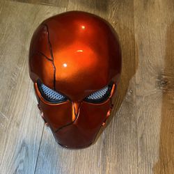 xcoser Red Hood Mask Helmet Costume Props for Halloween Cosplay Red V2