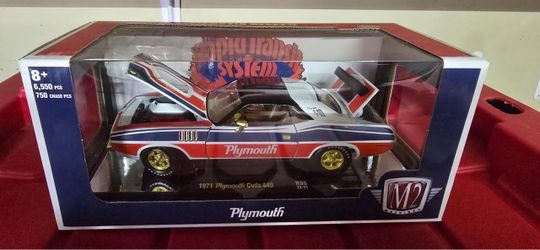 M2 Chase 1971 Plymouth Cuda 440 1/24 Scale Toy