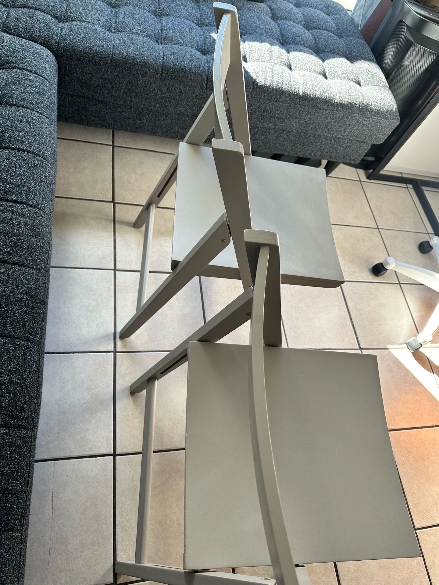 Crate and Barrel foldable chairs (2)