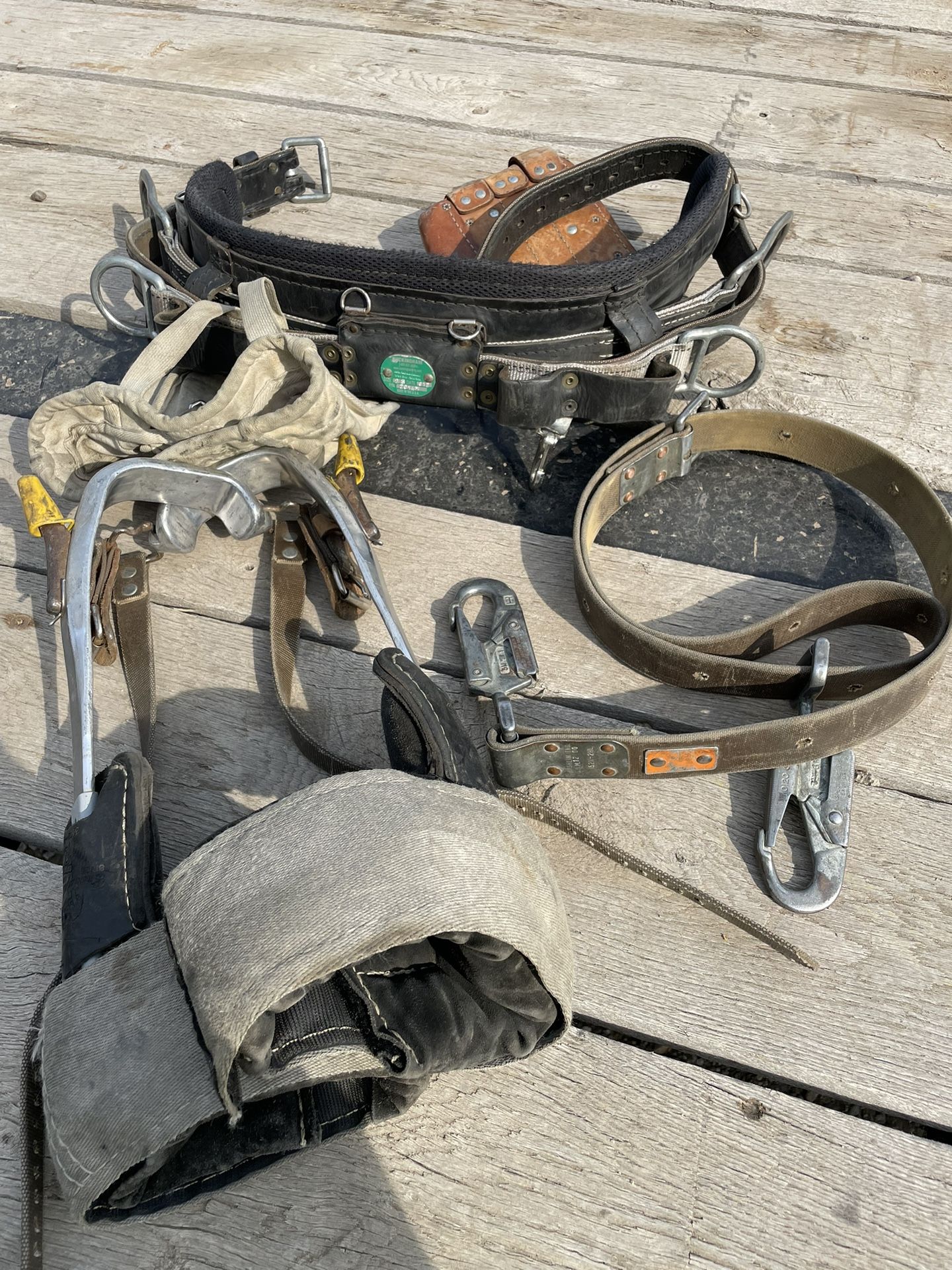 Climbing Hooks And Belt