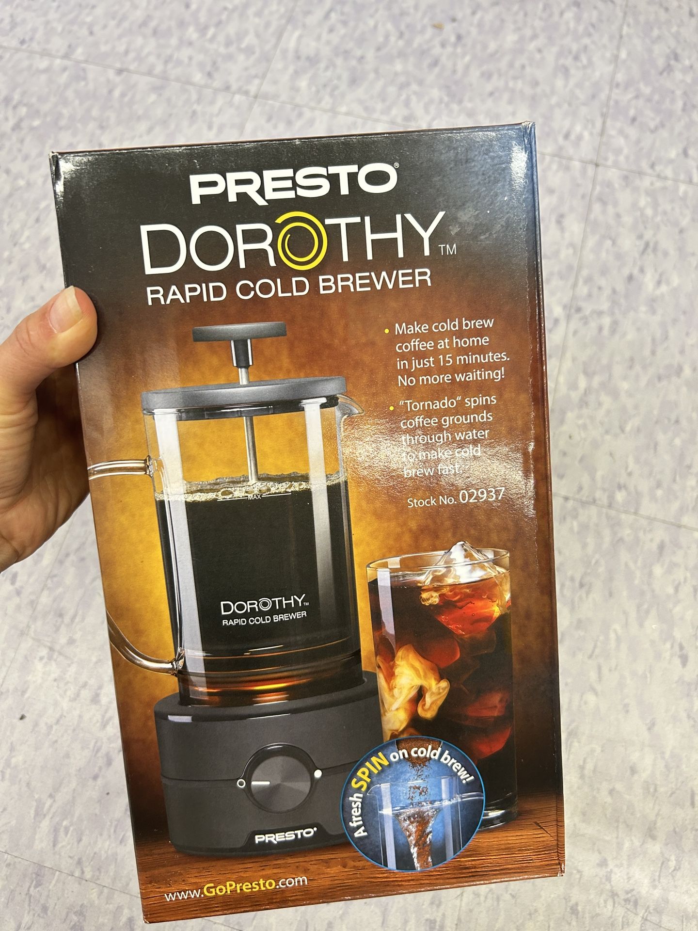 NWT Presto Dorothy Rapid Cold Brewer